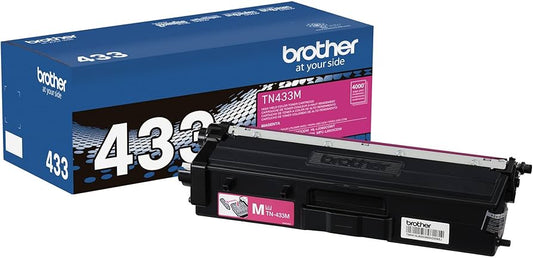 Genuine Brother TN-433 Magenta High-Yield Toner Cartridge