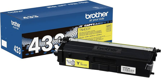 Genuine Brother TN-433 Yellow High-Yield Toner Cartridge
