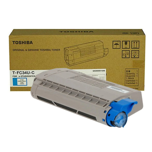 Genuine Toshiba TFC34UC Standard Yield Cyan Toner Cartridge