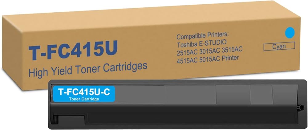 Genuine Toshiba T-FC415U-C Cyan Toner Cartridge