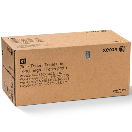 New, Pre-Owned - Xerox (6R1146) Black Laser Toner Cartridge, 006R01146 (2-Pack)