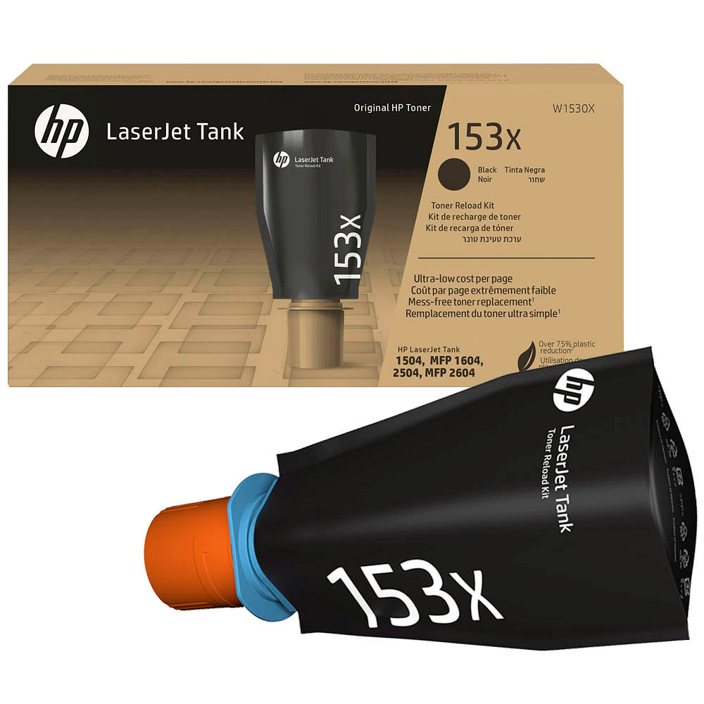 New, Pre-Owned, Original HP 153X Black High-Yield Black Toner Cartridge, W1530X