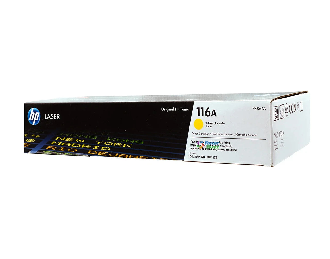 New, Pre-Owned, Original HP 116A Standard Yield Yellow Toner Cartridge,W2062A