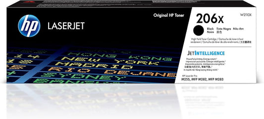 Genuine HP 206X High-Yield Black Laser Toner Cartridge