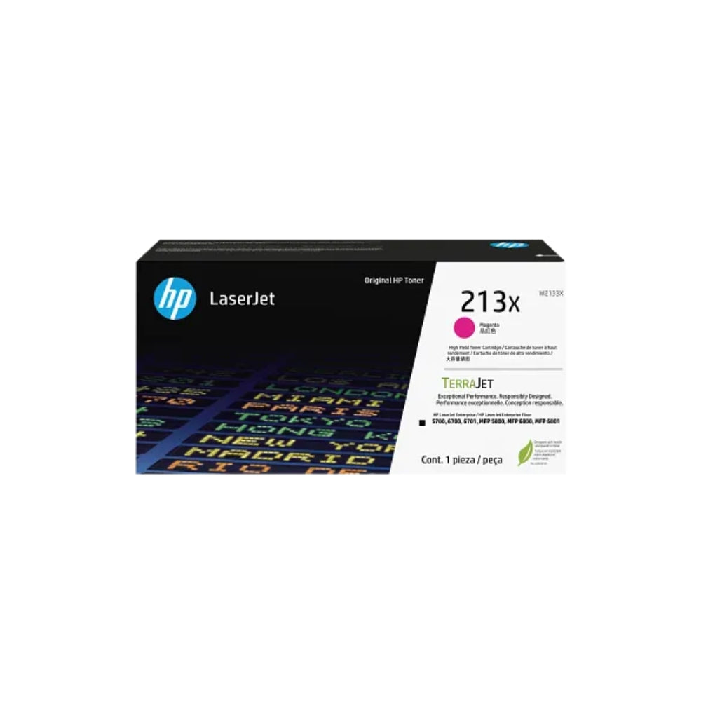 New, Pre-Owned, Original HP 213X High Yield Magenta Toner Cartridge, W2133X