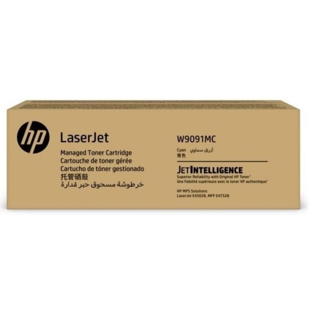 New, Pre-Owned, Original HP W9091MC High Yield Cyan Toner Cartridge