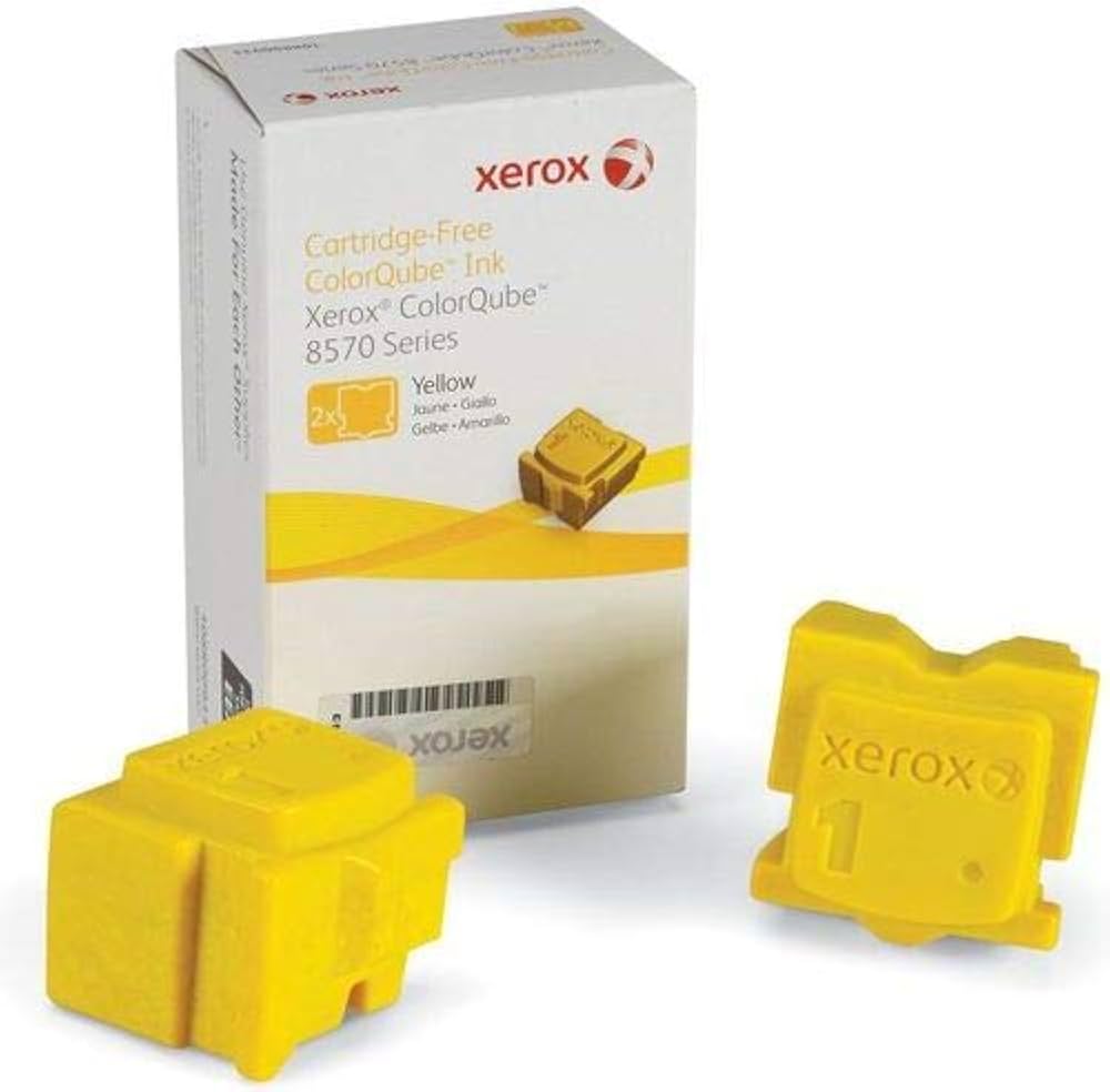 New, Pre-Owned - Xerox ColorQube 8570 Yellow Solid Ink (108R00938)