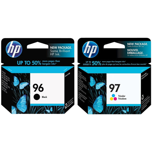 New, Pre-Owned - HP 96/97 Black & Color Ink Cartridges