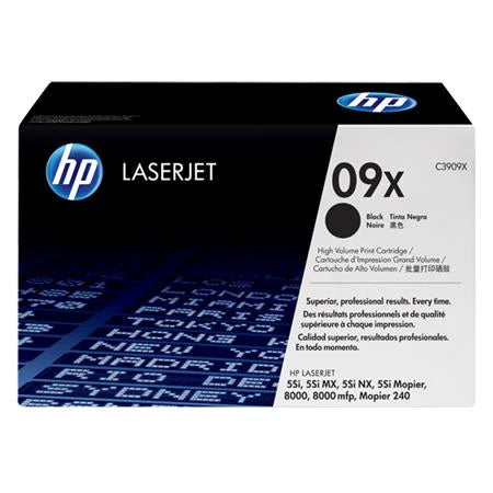 Genuine HP 09X High-Yield LaserJet Toner Cartridge