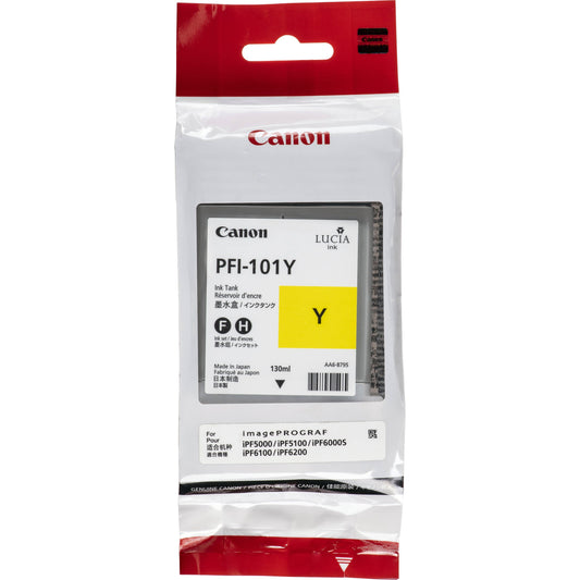 Original Canon PFI-101 130mL Yellow Ink Cartridge