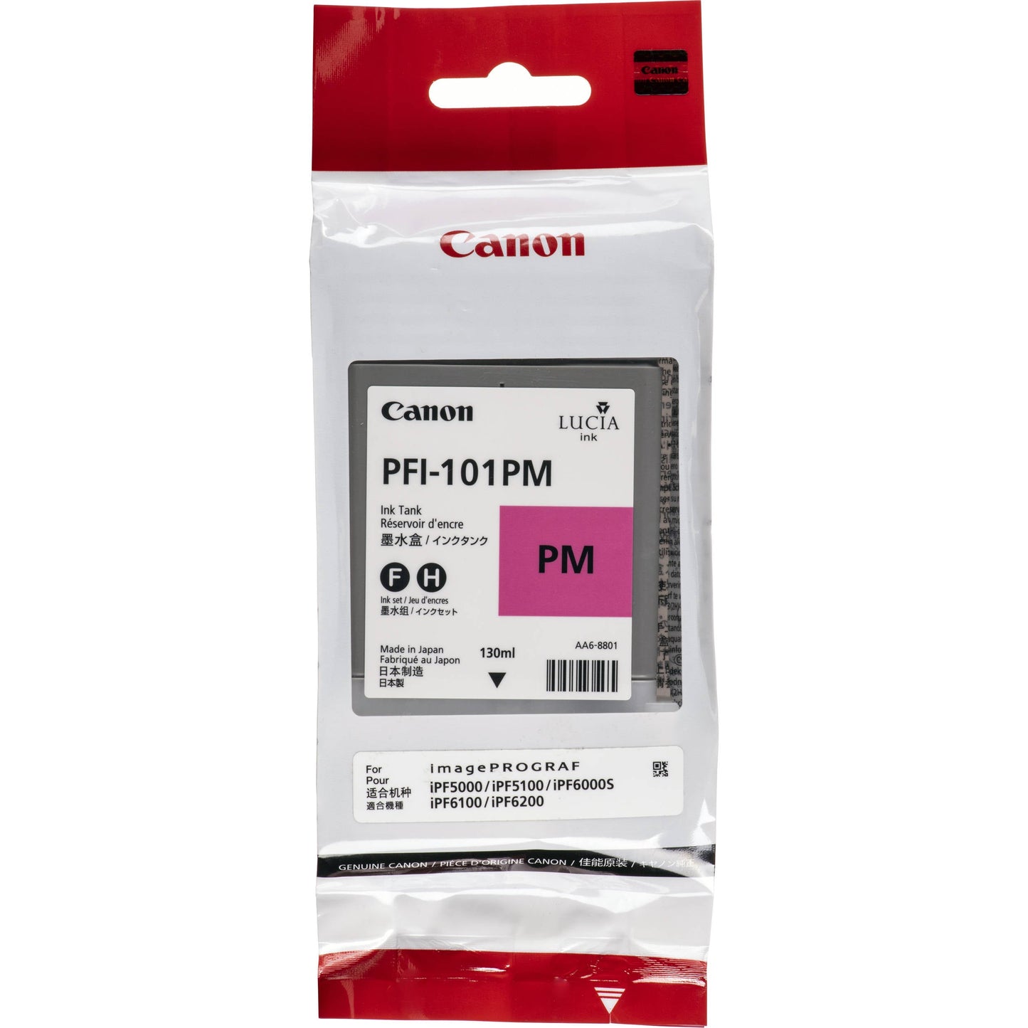 Original Canon PFI-101 130mL Photo Magenta Ink Cartridge