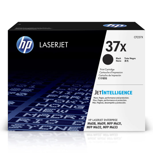 Genuine HP 37X High-Yield Black LaserJet Toner Cartridge
