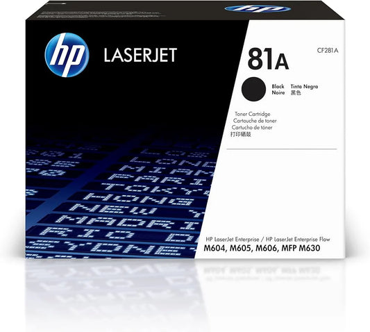 Original HP 81A Black LaserJet Toner Cartridge