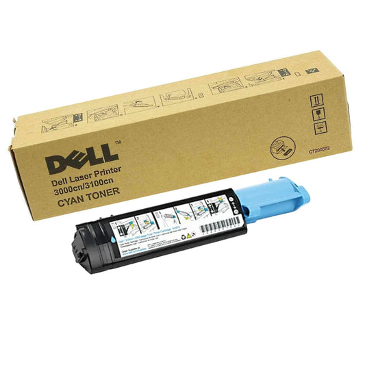 Original Dell 3000CN/3100CN High Yield Cyan Toner Cartridge