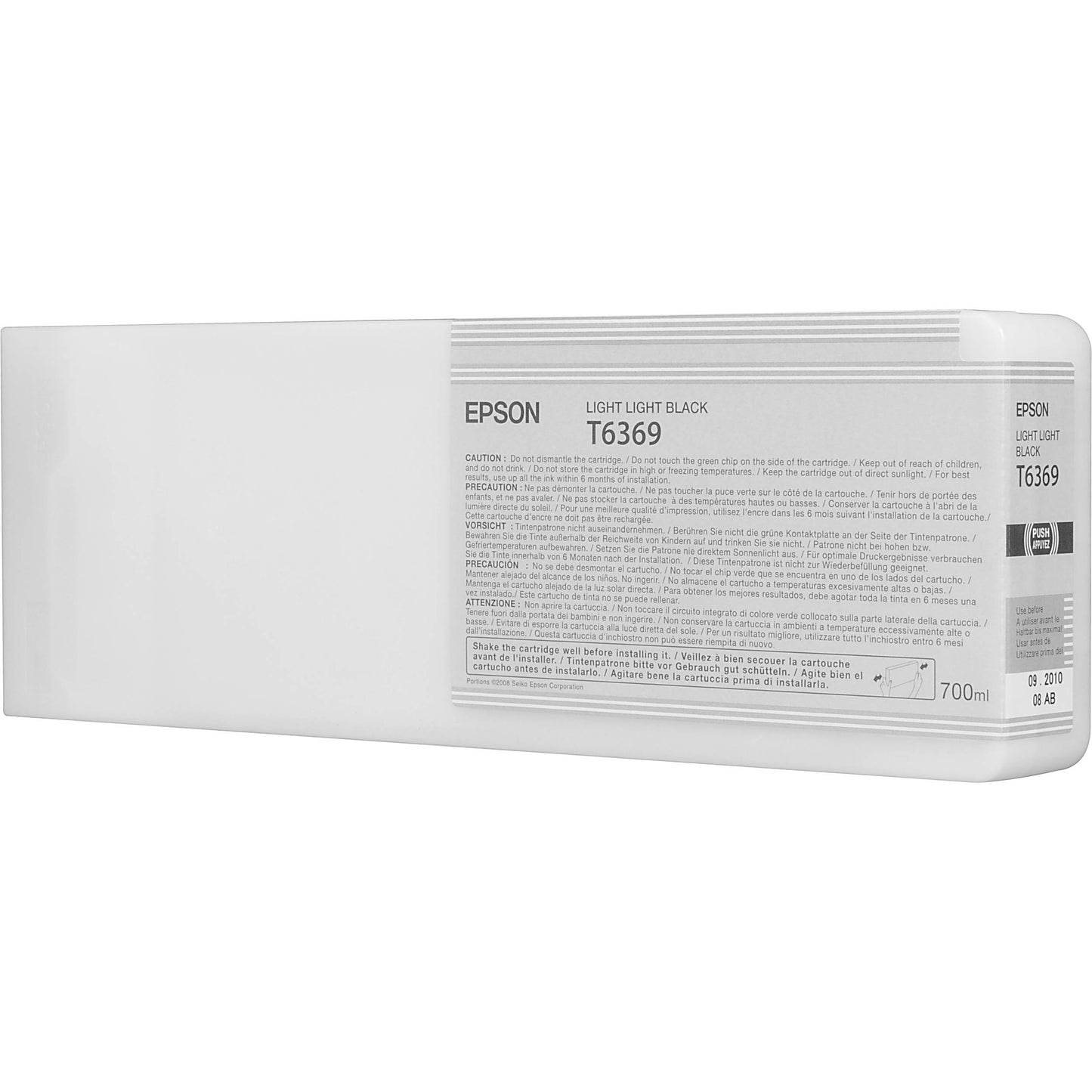 Epson T636 Light Light Black Ink Cartridge, T636900