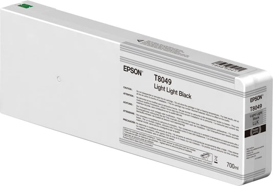 Epson (804) 700ml UltraChrome HD Light Light Black Ink Cartridge, T804900