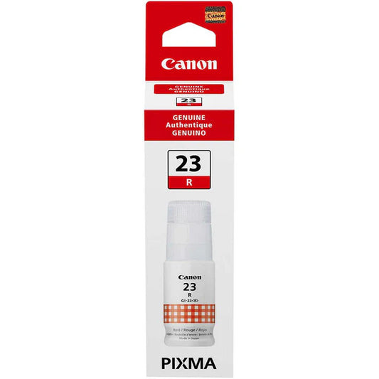 Genuine Canon GI-23 Standard-Yield Red Ink Cartridge