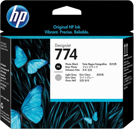 HP 774 Photo Black & Light Gray DesignJet Printhead