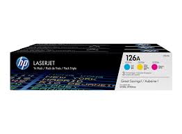 Original HP 126A Standard Yield TRI-COLOR Toner Cartridge