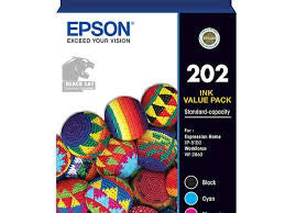 Original Epson 202 Standard Yield Multi-Color (3-Pack) Ink Cartridge