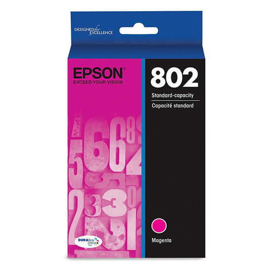 Original Epson T802 Standard Yield Magenta Ink Cartridge
