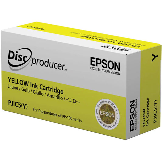 Genuine Epson PJIC5-Y High-Yield Yellow Ink Cartridge
