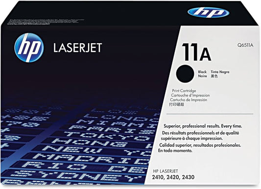 Genuine HP 11A Standard-Yield Black LaserJet Toner Cartridge