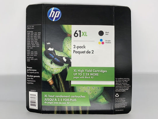 Original HP 61XL Black and Color Ink Cartridge