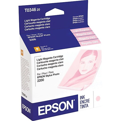 New Genuine Epson 34 (T0346) Light Magenta Ink Cartridge