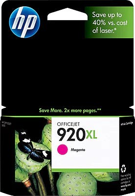 HP Genuine 920XL (CD973AN) Magenta Ink Cartridge