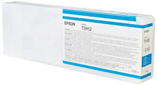 Genuine Epson T5912 Cyan UltraChrome K3 Ink Cartridge