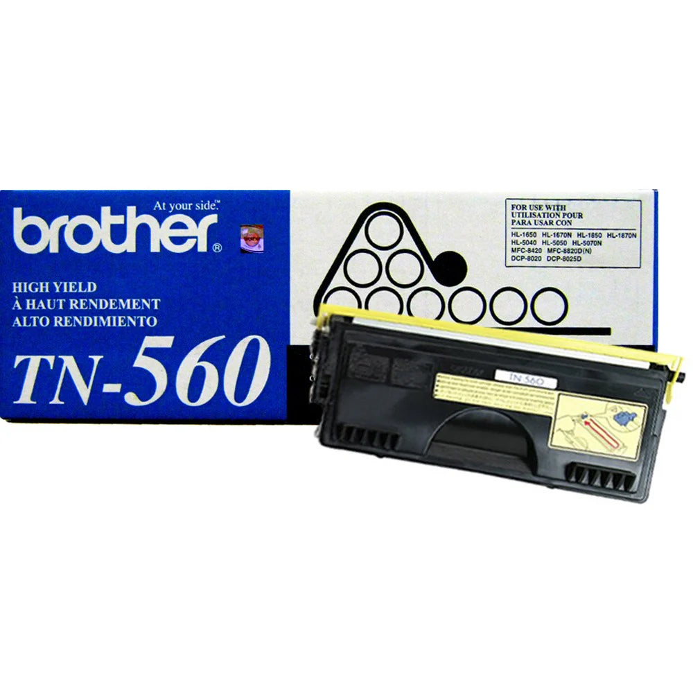 Genuine Brother (TN560) High-Yield Black Toner Cartridge