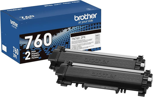 Genuine Brother TN760 High Yield Black Toner Cartridge